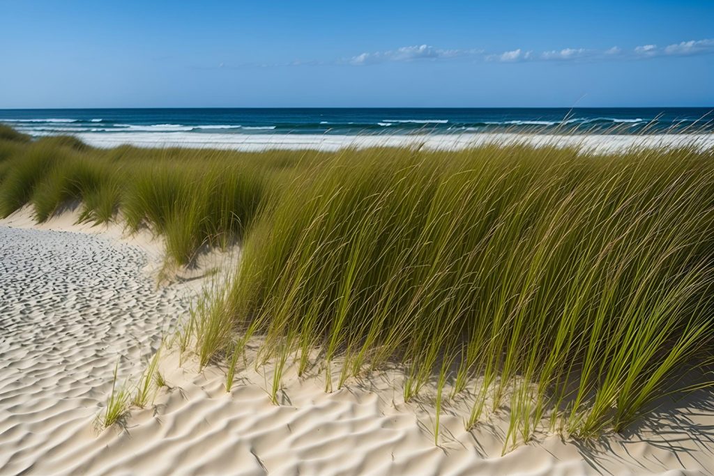 beach-with-grass-ocean-background